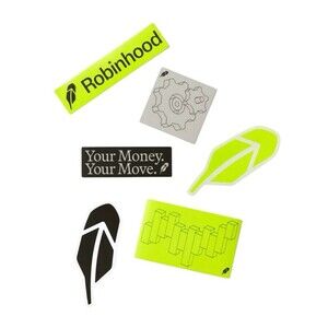 Robinhood Markets 6 Piece Custom Sticker Pack